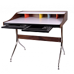 Письменный стол с 2-мя чёрными выдвижными ящиками и нишей с цветными разделителями Ballan варинант исполнения - 3 | Loft Concept в Тюмени