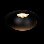 Встраиваемый спот светодиодный круглый черного цвета с углублением Ombra Lux  варинант исполнения - 1 | Loft Concept в Тюмени