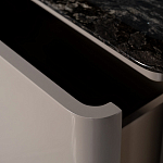 Тумба под телевизор с мраморной столешницей Presentability варинант исполнения - 4 | Loft Concept в Тюмени