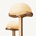 Люстрас 3-мя мраморными плафонами в форме купола Light Warm Light варинант исполнения - 4 | Loft Concept в Тюмени