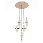 Люстра подвесная с прозрачными фактурными плафонами Reflection of Light варинант исполнения - 1 | Loft Concept в Тюмени