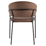 Стул в велюре коричневого цвета Horizon варинант исполнения - 4 | Loft Concept в Тюмени