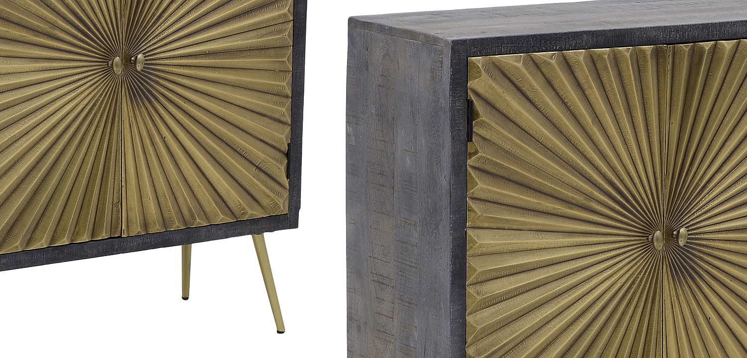 Комод с рельефным фасадом Loritz Sun Chest of Drawers Комод с рельефным фасадом Loritz Sun Chest of Drawers - Loft-Concept в Тюмени