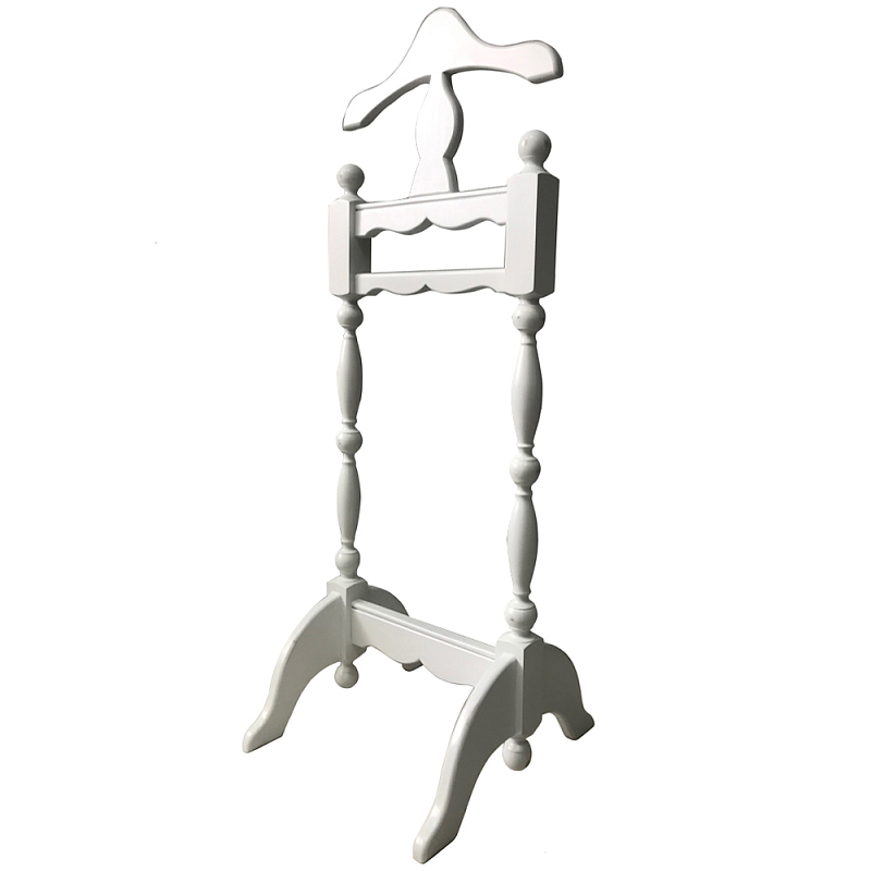 Напольная деревянная вешалка с плечиками Wooden Floor Hanger with Hangers Provence Белый Напольная деревянная вешалка с плечиками Wooden Floor Hanger with Hangers Provence Белый в Тюмени | Loft Concept