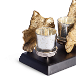 Подсвечник Cozy Light с декором кленовыми листьями варинант исполнения - 2 | Loft Concept в Тюмени