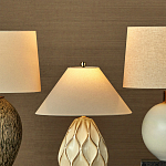 Настольная лампа с волнистым узором и абажуром в форме конуса Macrame варинант исполнения - 4 | Loft Concept в Тюмени