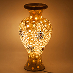 Настольная лампа из перламутра в виде вазы Indonesian Vase варинант исполнения - 2 | Loft Concept в Тюмени