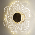 Бра в виде цветка Loggia White Flower Acrylic Wall Lamp варинант исполнения - 2 | Loft Concept в Тюмени