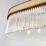 Люстра подвесная овальная со стеклянными трубками Длина 100 см Nembus варинант исполнения - 4 | Loft Concept в Тюмени