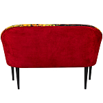 Диван двухместный из натурального бука красный с цветным принтом Impressionism in Art варинант исполнения - 2 | Loft Concept в Тюмени