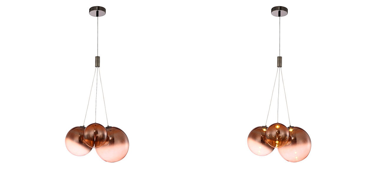 Светильник подвесной медь Balls Lamp Светильник подвесной медь Balls Lamp - Loft-Concept в Тюмени