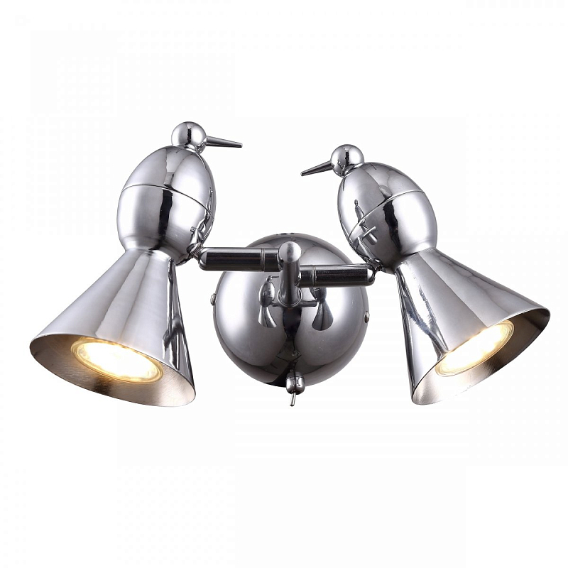 Бра Atelier Areti Alouette two Wall Lamp chrome Хром Бра Atelier Areti Alouette two Wall Lamp chrome Хром в Тюмени | Loft Concept