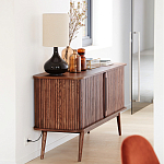 Низкий буфет с 2-мя раздвижными дверцами Toinette Light Cupboard варинант исполнения - 13 | Loft Concept в Тюмени