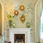 Обои ручная роспись Gingko Colourway SC-237 on grey painted Xuan paper варинант исполнения - 2 | Loft Concept в Тюмени