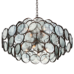 Люстра с каскадом из круглых стеклянных дисков Small Round Sequins варинант исполнения - 2 | Loft Concept в Тюмени