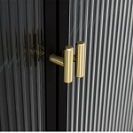 Сервант четырехдверный с рифленым стеклом The Keeper варинант исполнения - 3 | Loft Concept в Тюмени