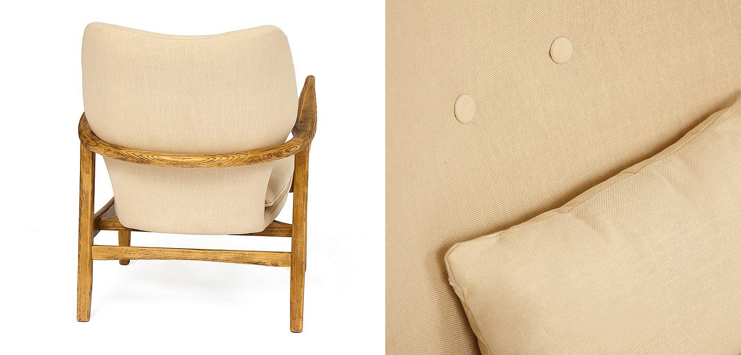 Кресло Makeshift armchair beige Кресло Makeshift armchair beige - Loft-Concept в Тюмени