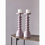 Подсвечник фигурный розовый Bright Accent 36 см варинант исполнения - 3 | Loft Concept в Тюмени