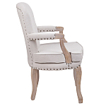 Кресло Aubrey Classical Armchair beige flax варинант исполнения - 2 | Loft Concept в Тюмени