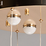 Люстра каскадная с 10-ю прозрачными плафонами Wave Line варинант исполнения - 11 | Loft Concept в Тюмени