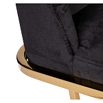 Стул обеденный велюровый черный с золотым каркасом Nobility варинант исполнения - 3 | Loft Concept в Тюмени