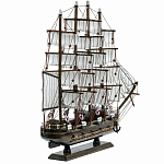 Декоративная модель деревянного тёмно-коричневого парусника в подарочной упаковке With The low варинант исполнения - 2 | Loft Concept в Тюмени