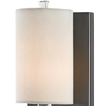 Бра на прозрачном штативе с тканевым абажуром в форме цилиндра Conciseness варинант исполнения - 1 | Loft Concept в Тюмени