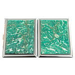 Портсигар с газовой зажигалкой из натурального камня Амазонит Stone Cigarettes Cases варинант исполнения - 4 | Loft Concept в Тюмени