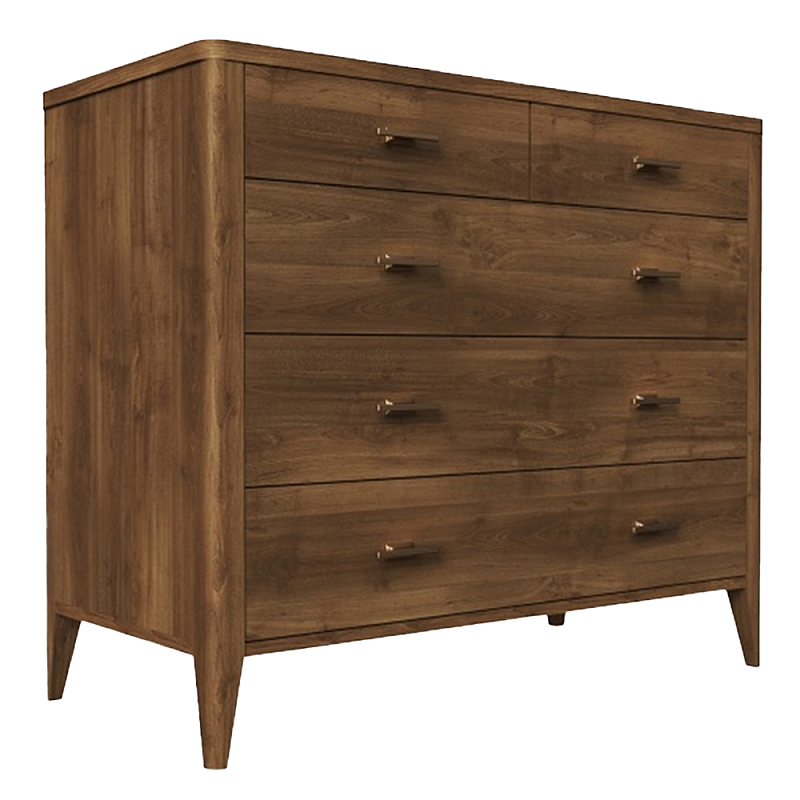 Комод из массива бука с 5-ю ящиками Tasteful Furniture Коричневый Комод из массива бука с 5-ю ящиками Tasteful Furniture Коричневый в Тюмени | Loft Concept