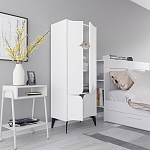 Комод белый с 4-мя дверцами на металлических ножках SPARK MULTIPURPOSE CABINET WHITE варинант исполнения - 6 | Loft Concept в Тюмени