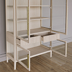 Витрина Primo со стеклянными фасадами и буфетом шпон Светлый дуб варинант исполнения - 5 | Loft Concept в Тюмени