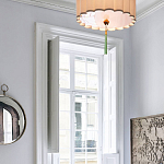 Люстра с тканевым плафоном и зелёной кисточкой Green Tassel варинант исполнения - 1 | Loft Concept в Тюмени