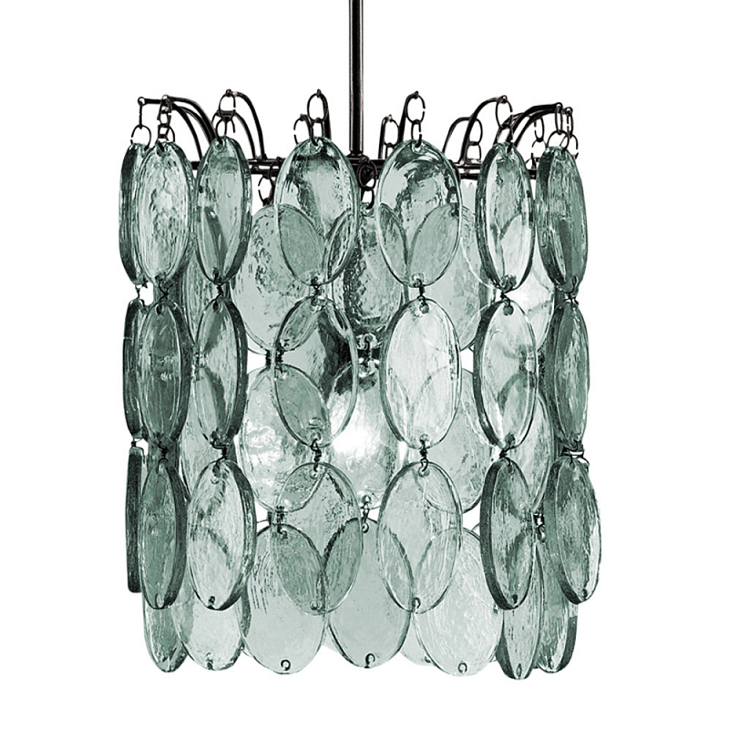 Подвесной светильник с каскадом из декоративных элементов Glass Pendant Черный Прозрачный Подвесной светильник с каскадом из декоративных элементов Glass Pendant Черный Прозрачный в Тюмени | Loft Concept