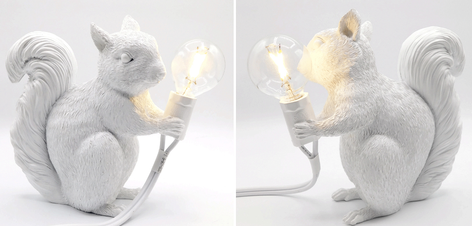 Настольная лампа белка White Squirrel Lamp - Loft-Concept в Тюмени