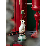 Подсвечник в виде кошки из фарфора с бронзовыми элементами Paradise Cat варинант исполнения - 5 | Loft Concept в Тюмени