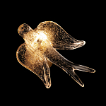 Бра с прозрачной стеклянной фигуркой птички Serip Voa варинант исполнения - 6 | Loft Concept в Тюмени