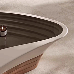 Журнальный столик фигурный со стеклянной столешницей Table Drop варинант исполнения - 4 | Loft Concept в Тюмени