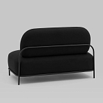 Двухместный диван черного цвета COLOR BLOCK варинант исполнения - 4 | Loft Concept в Тюмени