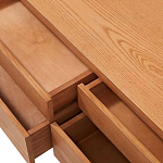 Длинная деревянная консоль с ящиками Espen Wooden Console варинант исполнения - 2 | Loft Concept в Тюмени