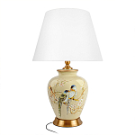 Настольная лампа бежевая с изображением птиц Slip Away варинант исполнения - 7 | Loft Concept в Тюмени