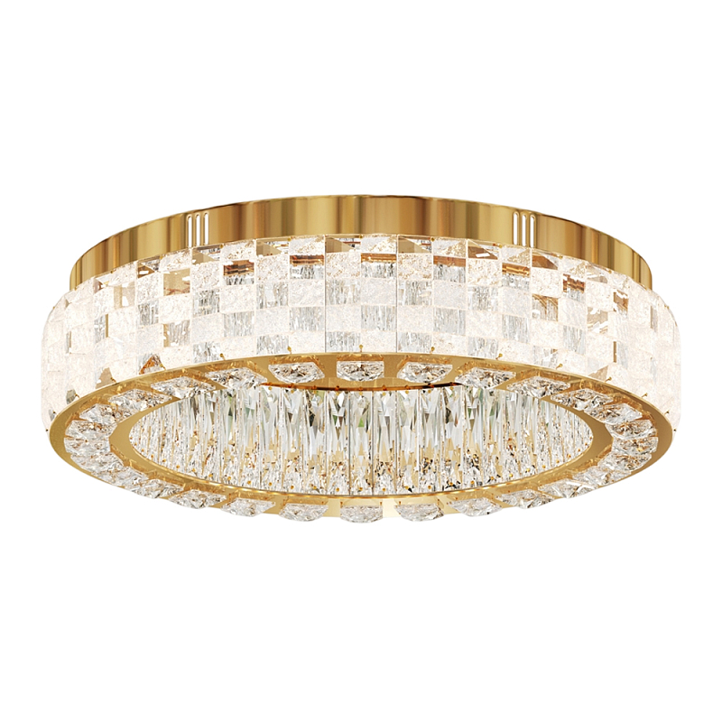 Потолочный светильник Castello 3000К 32Вт Золотой Прозрачный в Тюмени | Loft Concept 