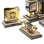 Настольный письменный набор из яшмы Manager Organizer варинант исполнения - 3 | Loft Concept в Тюмени