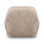 Барный стул со спинкой и подлокотниками на 4-х коричневых деревянных ножках Бежевый Велюр Ava Charm варинант исполнения - 3 | Loft Concept в Тюмени