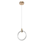 Подвесной светильник светодиодный в виде кольца Lighting Rings Gold варинант исполнения - 1 | Loft Concept в Тюмени