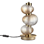 Настольная лампа с 3-мя рифлеными стеклянными шарами Marcelh Light варинант исполнения - 1 | Loft Concept в Тюмени