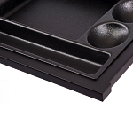 Письменный стол с 2-мя чёрными выдвижными ящиками и нишей с цветными разделителями Ballan варинант исполнения - 5 | Loft Concept в Тюмени