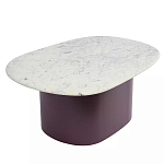 Журнальный столик овальный с мраморной столешницей Decor Showcase варинант исполнения - 1 | Loft Concept в Тюмени