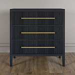 Комод Primo с 3 выдвижными ящиками Черный дуб варинант исполнения - 1 | Loft Concept в Тюмени