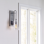 Бра с плафоном в форме колокола из прозрачного стекла с пузырьками Feiss варинант исполнения - 7 | Loft Concept в Тюмени