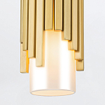 Потолочный светильник латунного цвета с цилиндрическим белым матовым плафоном Elstead Lighting варинант исполнения - 4 | Loft Concept в Тюмени